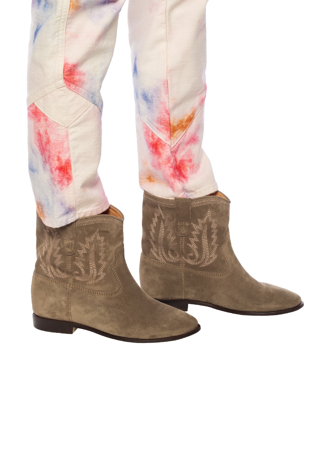 Isabel marant hot sale crisi boots taupe